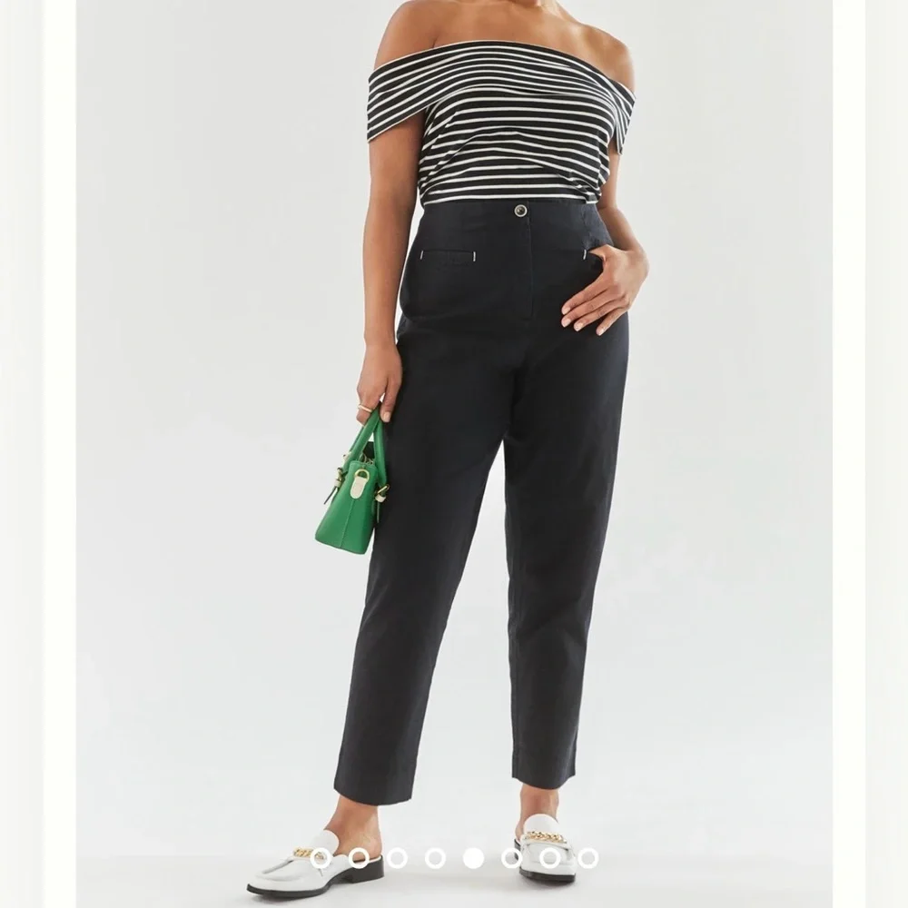 Maeve by Anthropologie Cigarette Pants-Size 6-Black - Picture 1 of 11